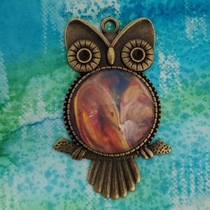 Handmade Owl Pendant Necklace